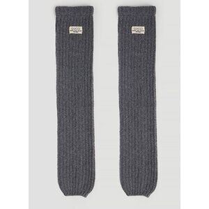 NWT GUCCI Knit Cashmere Leg Warmers Grey 100% Authentic Sz M